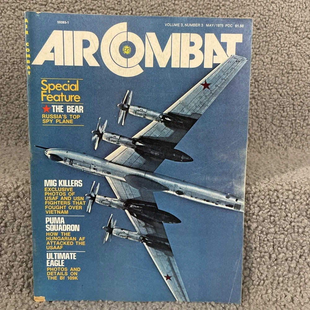 Air Combat Aviation Aircraft Airplane Magazine May 1975 Vol 3‎ No Number 3
